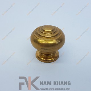 Núm nắm tủ đồng đầu tròn NKD047 (Màu Đồng Vàng)