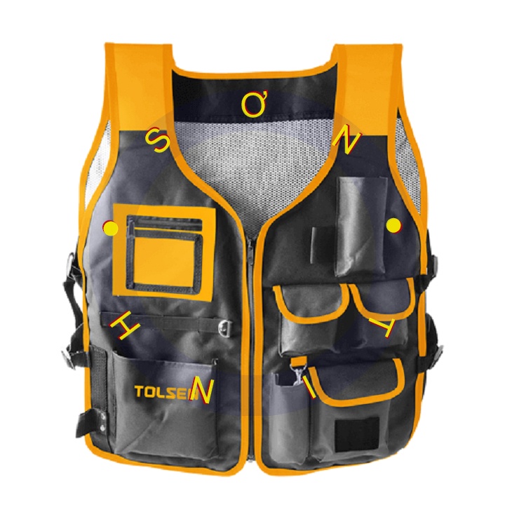 ÁO KHOÁC ĐỰNG DỤNG CỤ 510X600mm Tolsen 80130