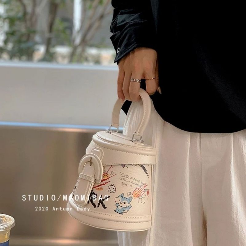 ✨ Túi Gấu Graffiti Xô - Túi Xách Nữ - Hàng Quảng Châu