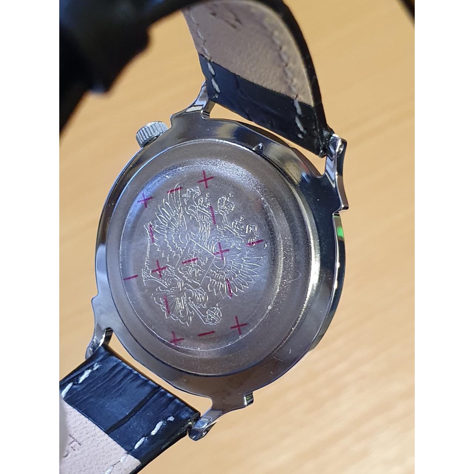 Đồng hồ Nga Vostok 581883. Đồng hồ nam Vostok máy cơ lên giây, size mặt 38, size dây 18