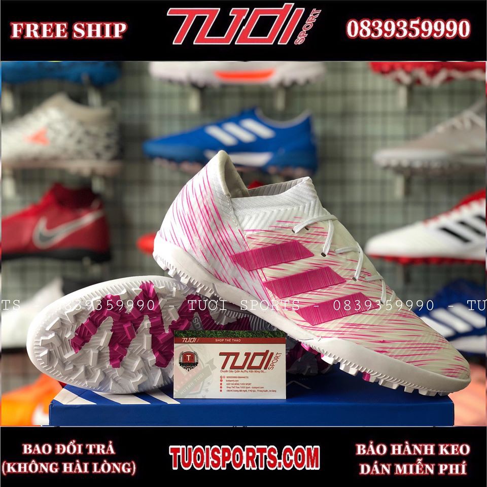 [ Tăng TÚI + VỚ ] Giày đá bóng NEMEZIZ MESSI CỔ THUN TF 2019 GIÁ RẺ CHẤT LƯỢNG