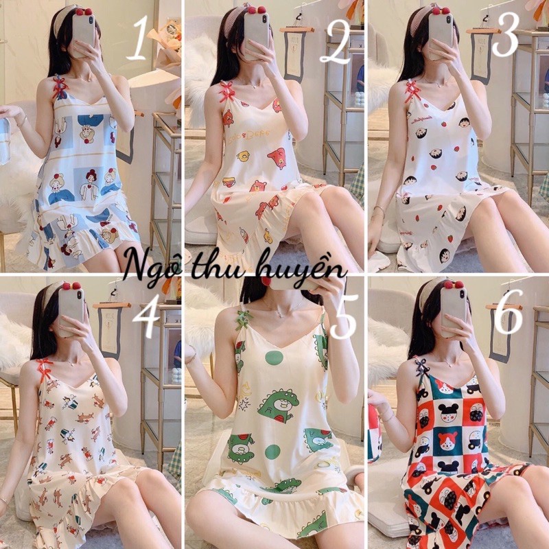[ Order ] Váy ngù 2 dây kèm bịt mắt