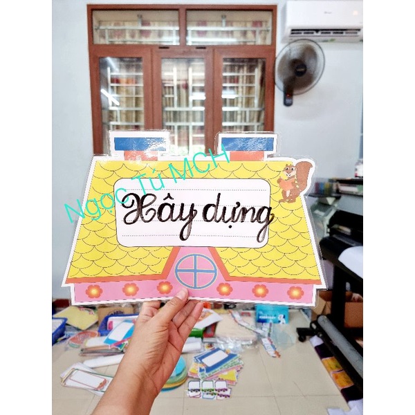 💥 BỘ GHÉP MÁI NHÀ KHỔ A3 💥 In + Ép + Nam Châm lá