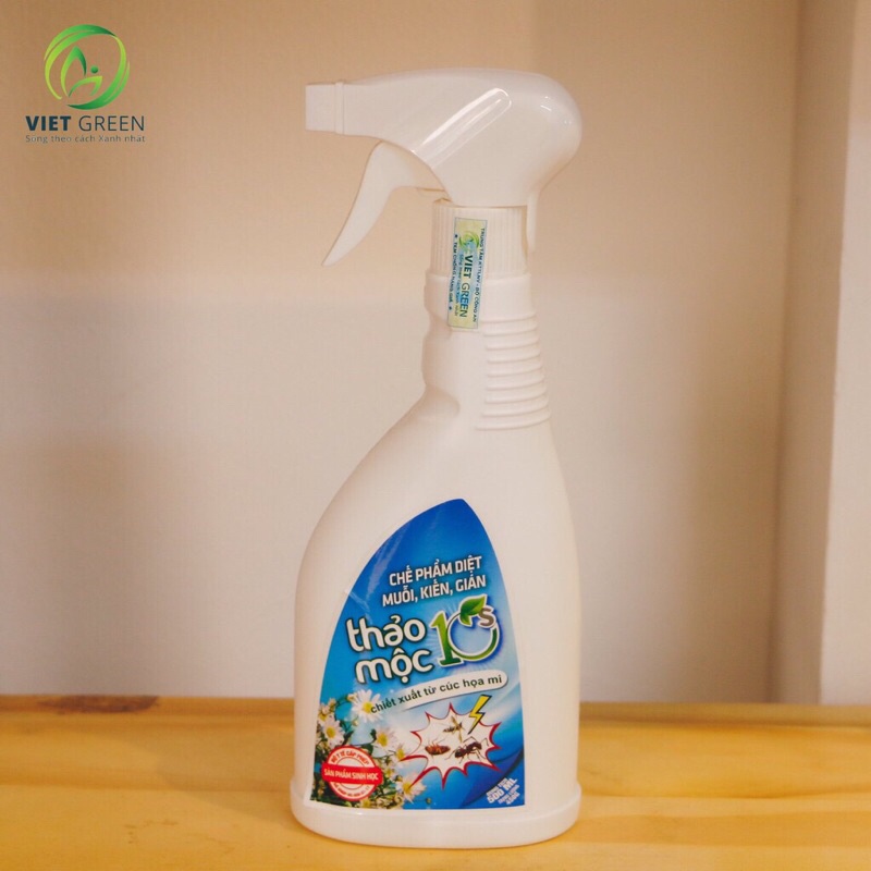 THUỐC XỊT MUỖI, GIÁN, KIẾN SINH HỌC THẢO MỘC 10S. Giá bán lẻ 165.000.