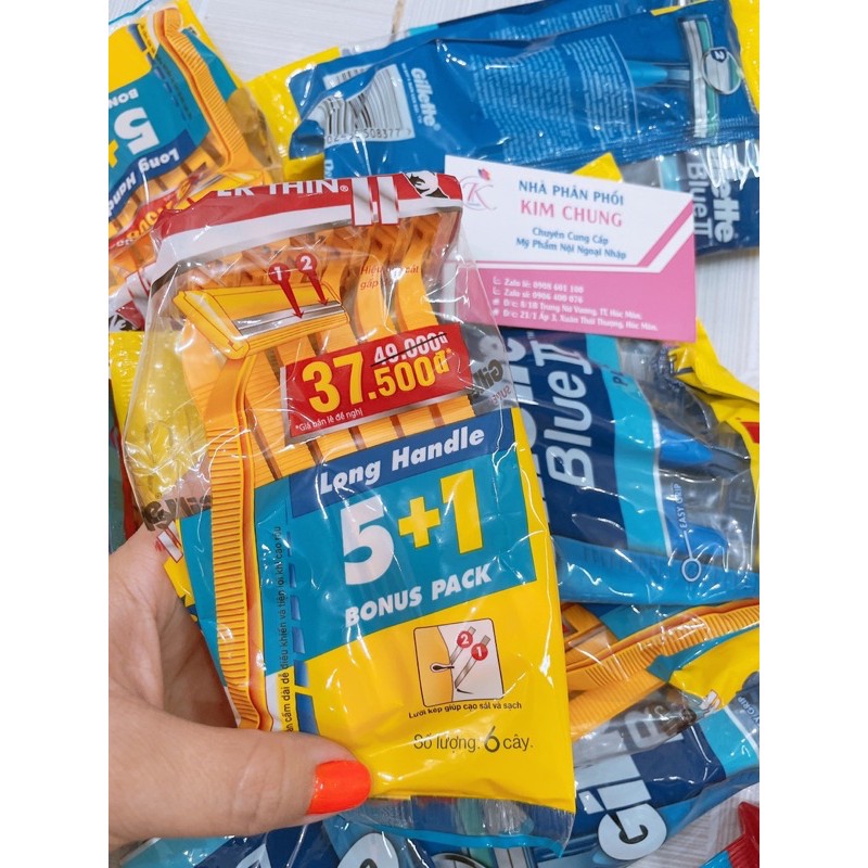 Dao Cạo Râu Gillette Supper Thin Màu Vàng