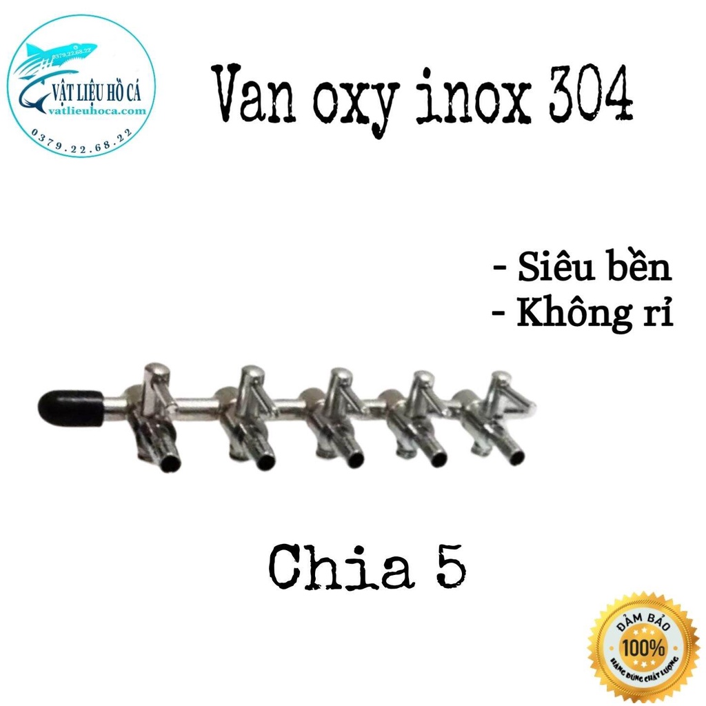 Van oxy inox chia 6, van chia oxy