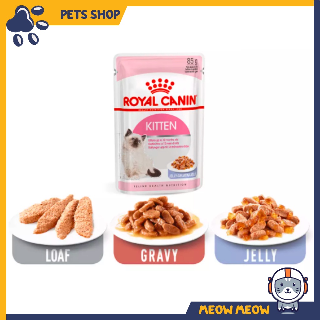 Pate cho mèo Royal Canin Kitten các dạng | Túi 85g | Pate dinh dưỡng dành cho mèo con.