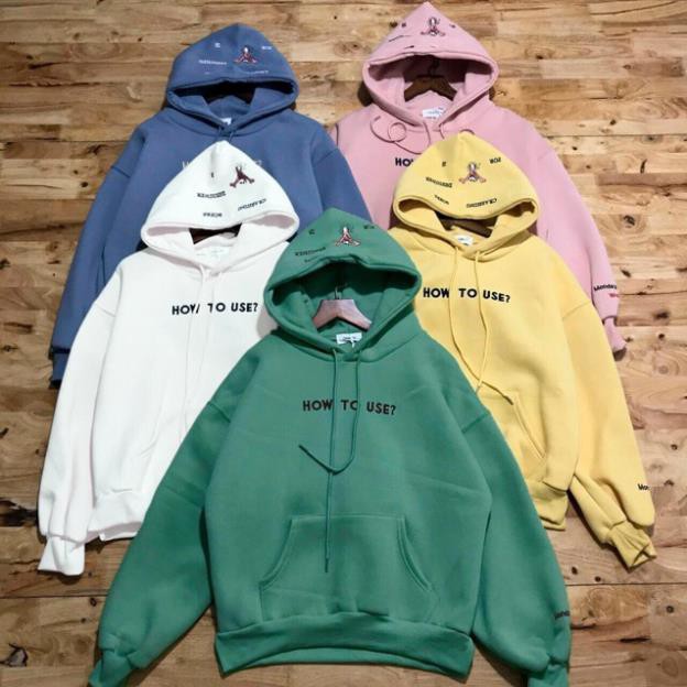 Áo khoác hoodie nỉ ngoại in How to use ?