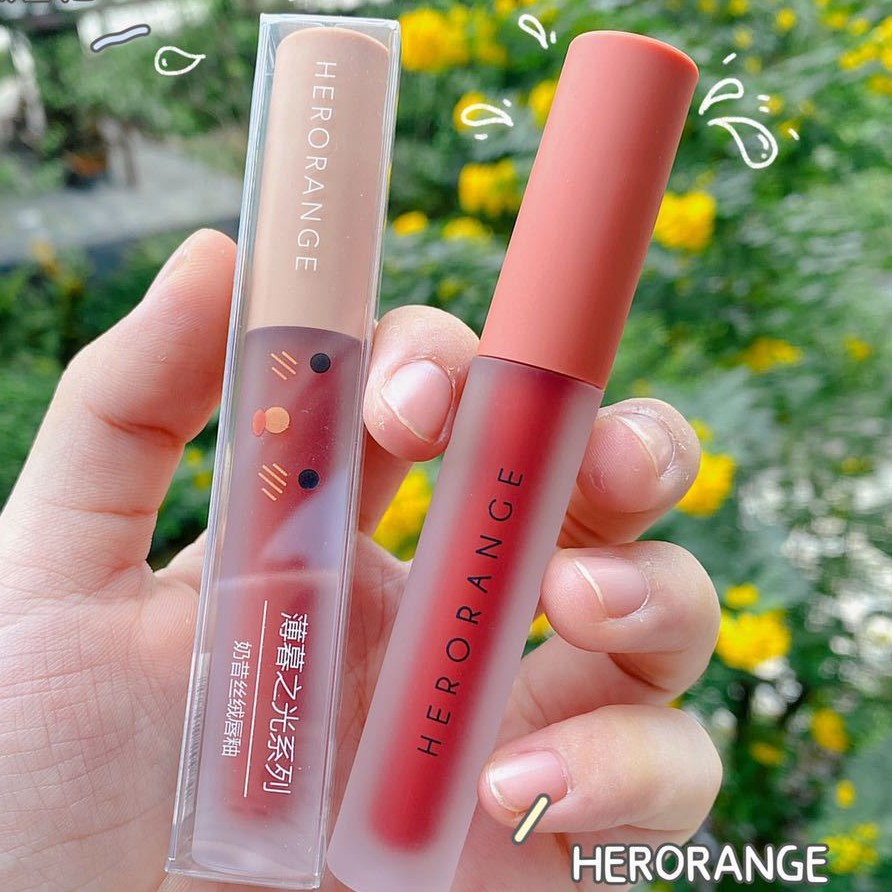 🍓Set 3 Cây Son Kem Lì Herorange Fluffy Lip Glaze | BigBuy360 - bigbuy360.vn