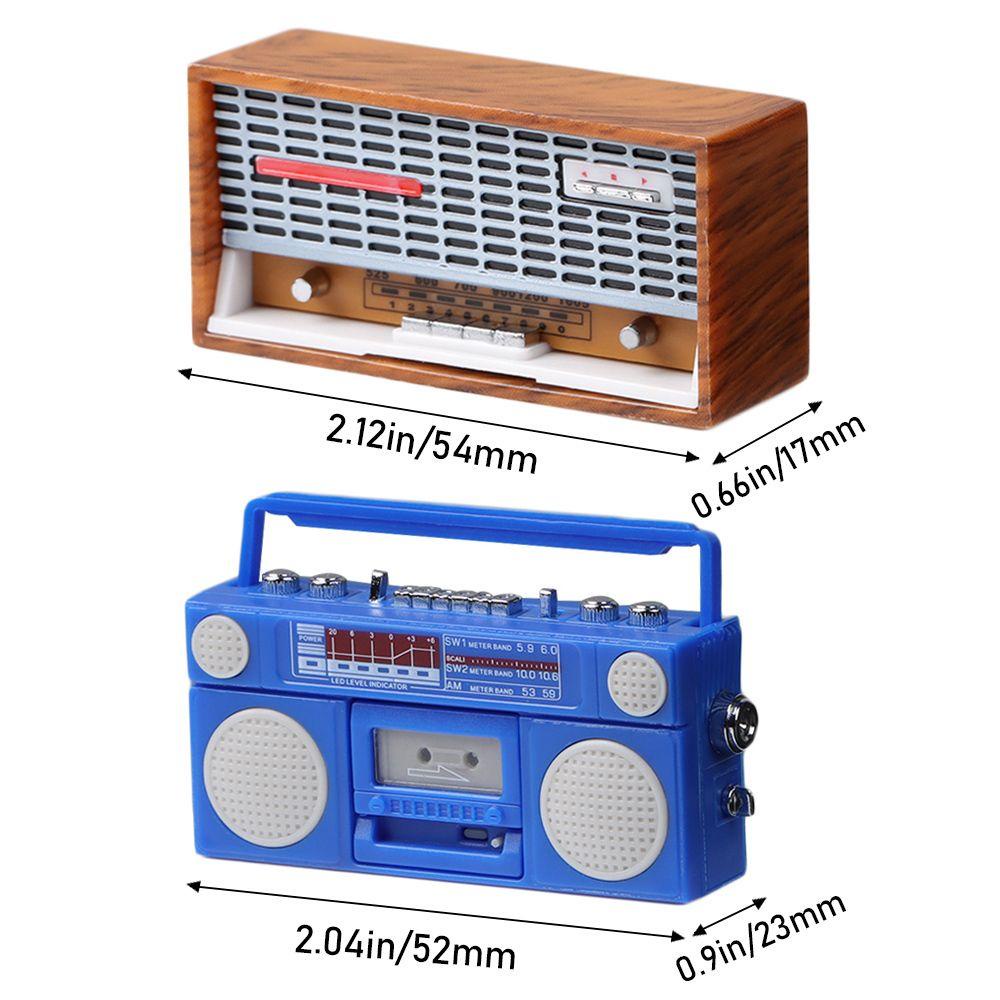 BEBETTERM Radio Đồ Chơi Tỉ Lệ 1: 12 Trang Trí Nhà Búp Bê