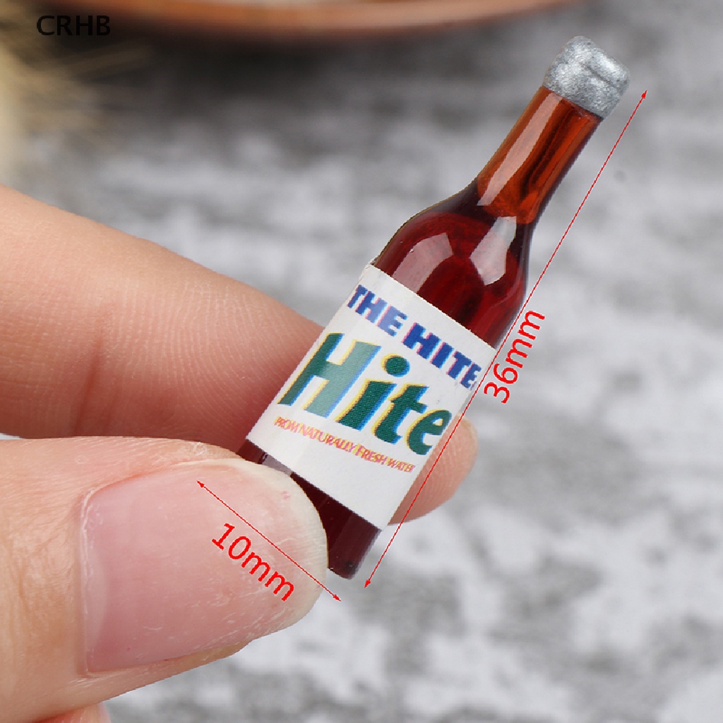 Bộ 8 Chai Rượu Mini Tỉ Lệ 1: 12 Dùng Trang Trí Nhà Búp Bê Mới