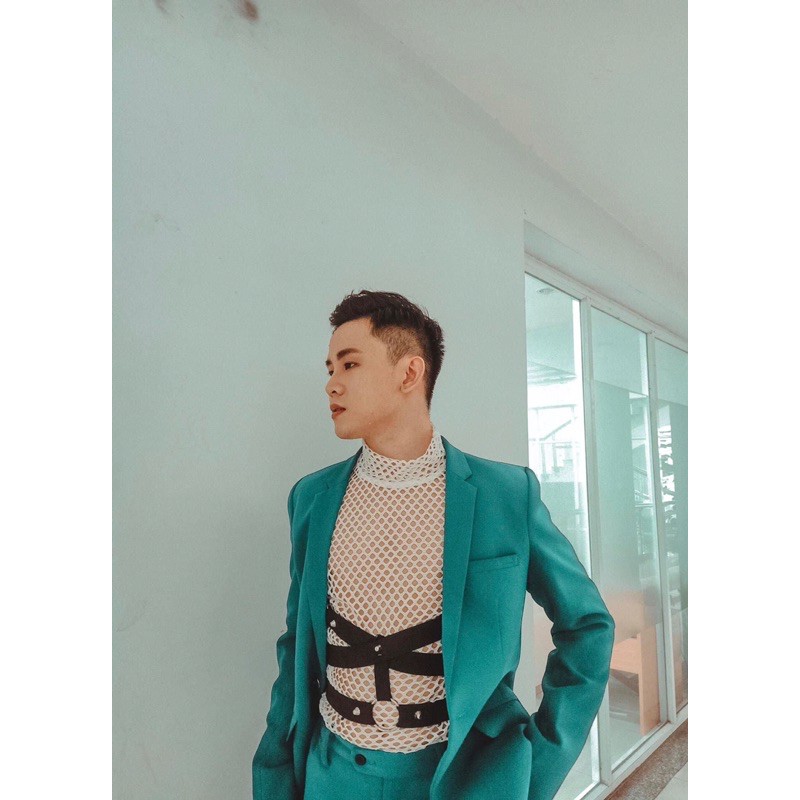 Áo thun lưới nam cổ lọ | BigBuy360 - bigbuy360.vn