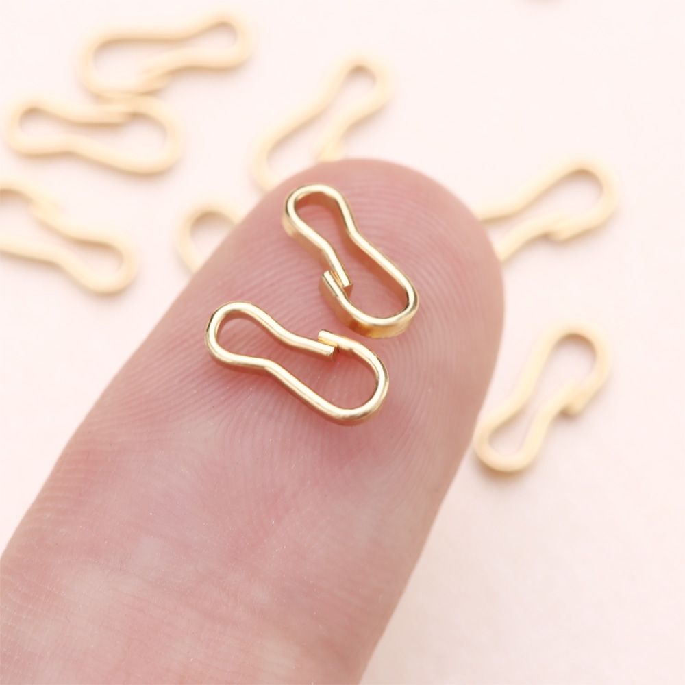 Móc Khóa Kim Loại Mini 2 Màu Kích Thước 9mm Chất Lượng Cao