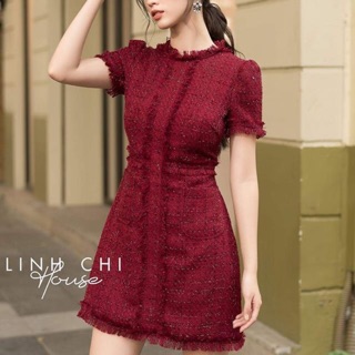 Đầm dạ tweed mẫu mới