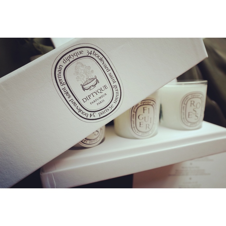 ⚜️Diptyque Nến Thơm Mini 70gx3 Fig + Berry + Rose