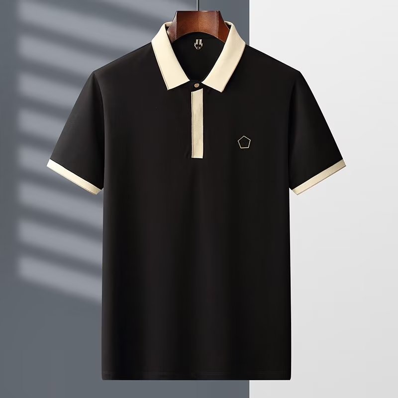 Áo Thun Polo Tay Ngắn Màu Trắng Đen Phong Cách Anh Quốc Thời Trang Mùa Hè Cho Nam Size M-2XL