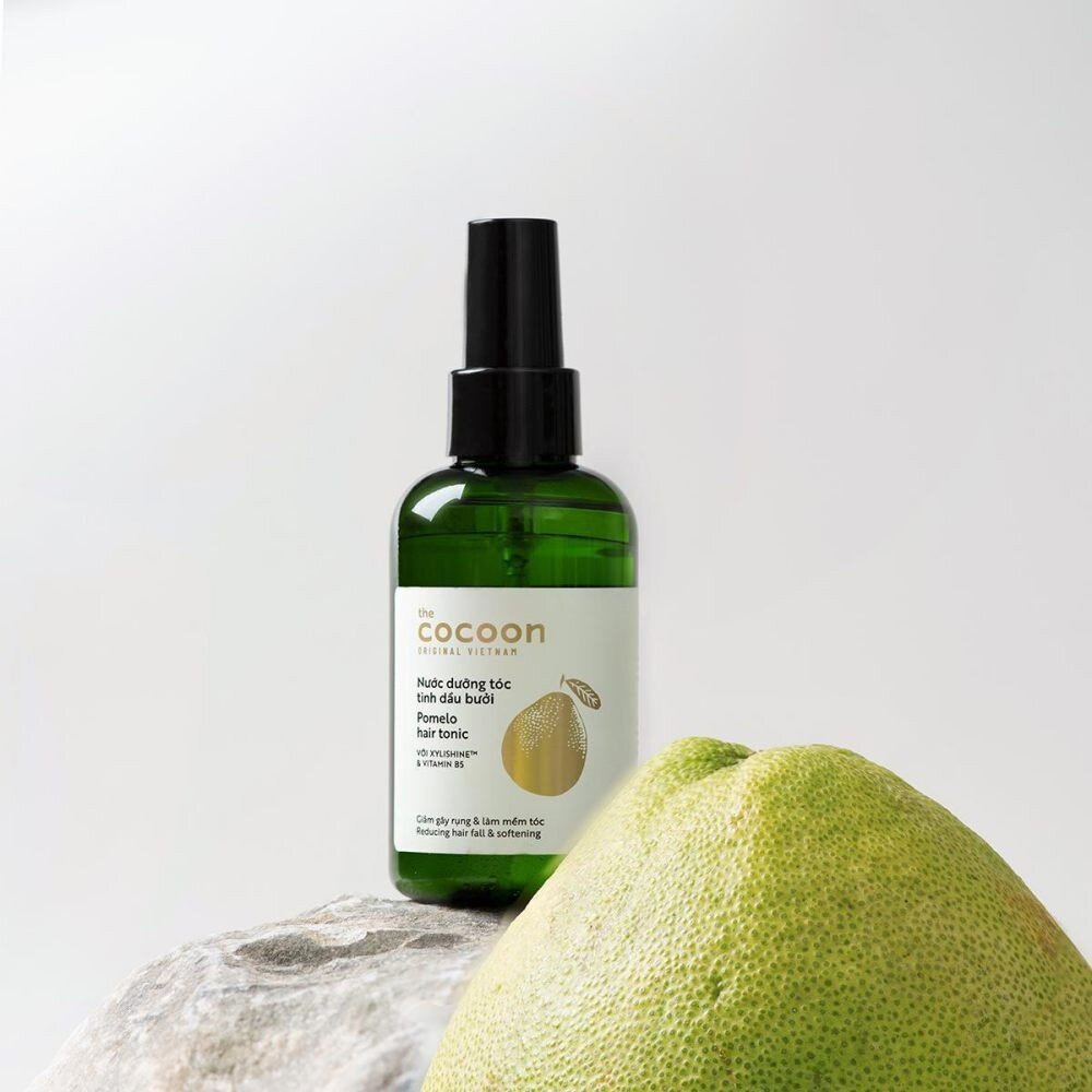 Nước dưỡng tóc tinh dầu bưởi Cocoon Pomelo hair tonic 140ml giảm gãy rụng , làm mềm tóc