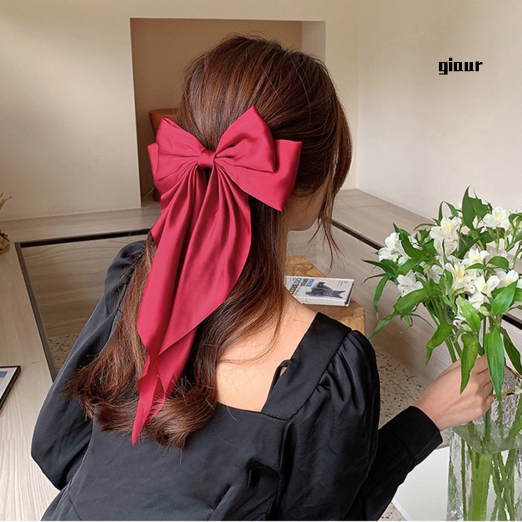 Kẹp tóc nơ thiết kế thoải mái bền dễ phối đồ thời trang cho nữ