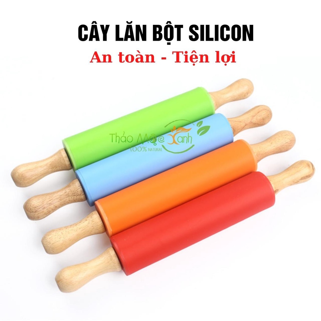 Cây lăn bột , cán bột làm bánh cán gỗ tay gỗ