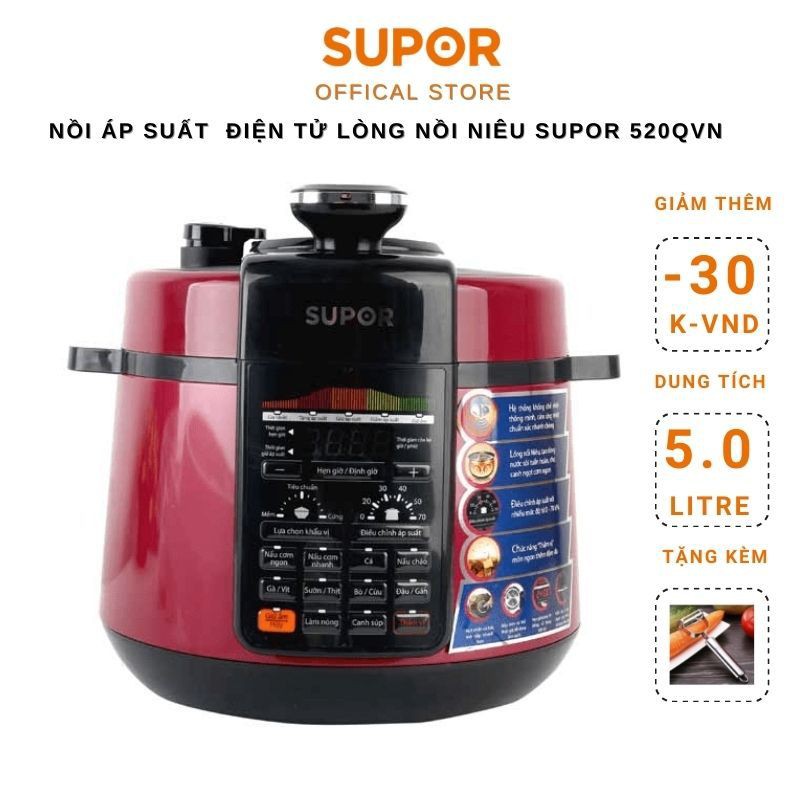 NỒI ÁP SUẤT ĐIỆN LÒNG NIÊU 10 CHỨC NĂNG 5L CYSB520QVN-100 bảo hành 12 tháng chính hãng