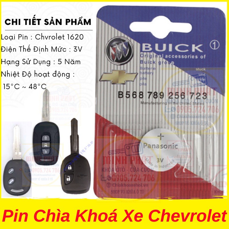 Pin Chìa Khoá Xe Chevrolet Captiva Aveo Spark Vivant