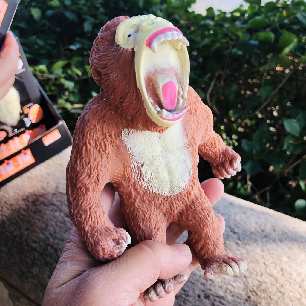 Đồ Chơi Mềm Dẻo Giảm Stress Hình Chú Khỉ Gorilla 15CM