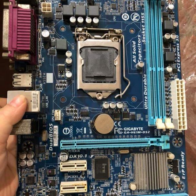 [Mã 1911ELSALE hoàn 7% đơn 300K] H61 ds2 gigabyte đầy đủ chắn