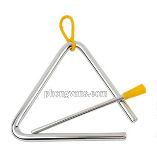 Đồ chơi chuông tam giác kim loại cho bé 6 inch