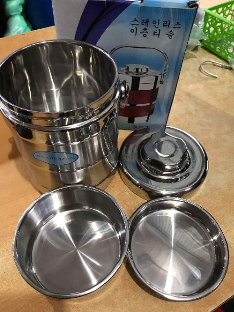 CẶP LỒNG GIỮ NHIỆT INOX KIỂU HÀN QUỐC | BigBuy360 - bigbuy360.vn