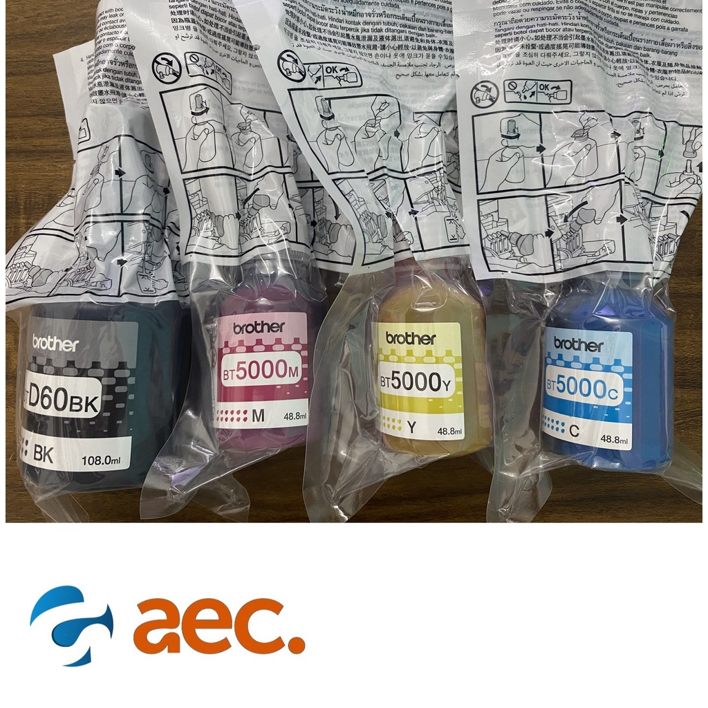 Mực in chính hãng BT5000 màu xanh  dùng cho máy in Brother DCP-T300 / DCP-T310 / DCP-T500W / DCP-T510W / DCP-T700W...