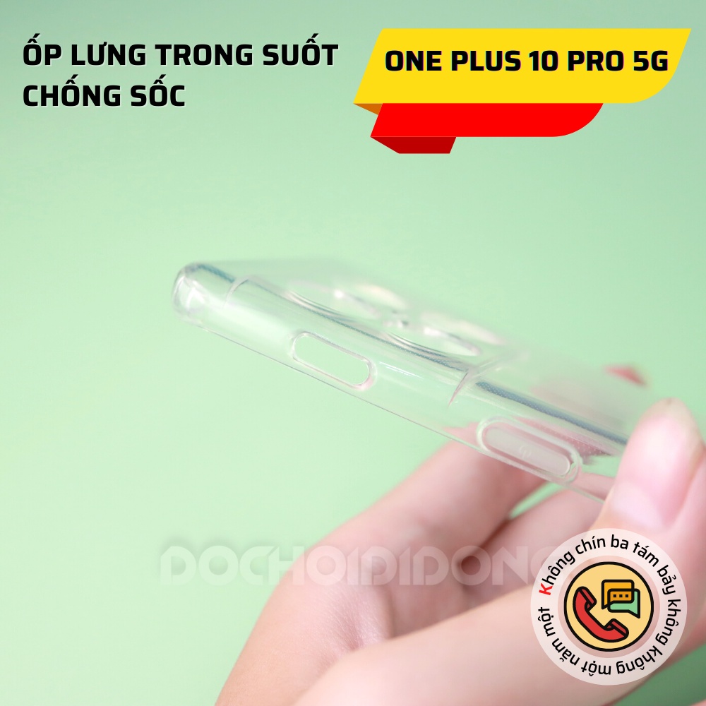 Ốp Lưng Dẻo Trong Suốt Cho Oneplus 10 Pro 5g Chống Sốc Bảo Vệ Camera
