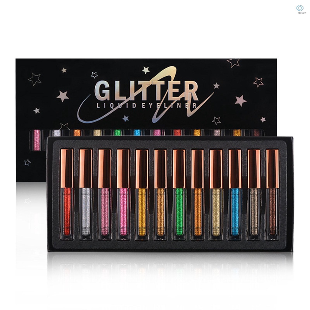 Set 12 lọ gel kẻ mắt ibcccndc nhiều màu sắc chống nước chống nhòe bền màu dài lâu
 | BigBuy360 - bigbuy360.vn