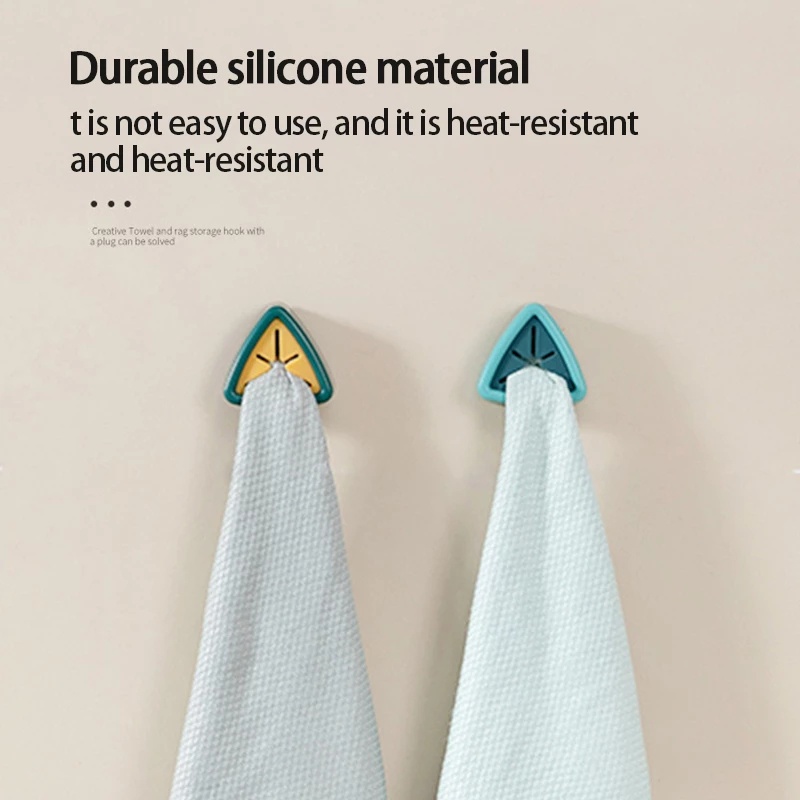 Giá Đỡ Treo Khăn Hình Tam Giác Gắn Tường Đa Năng 4 Màu