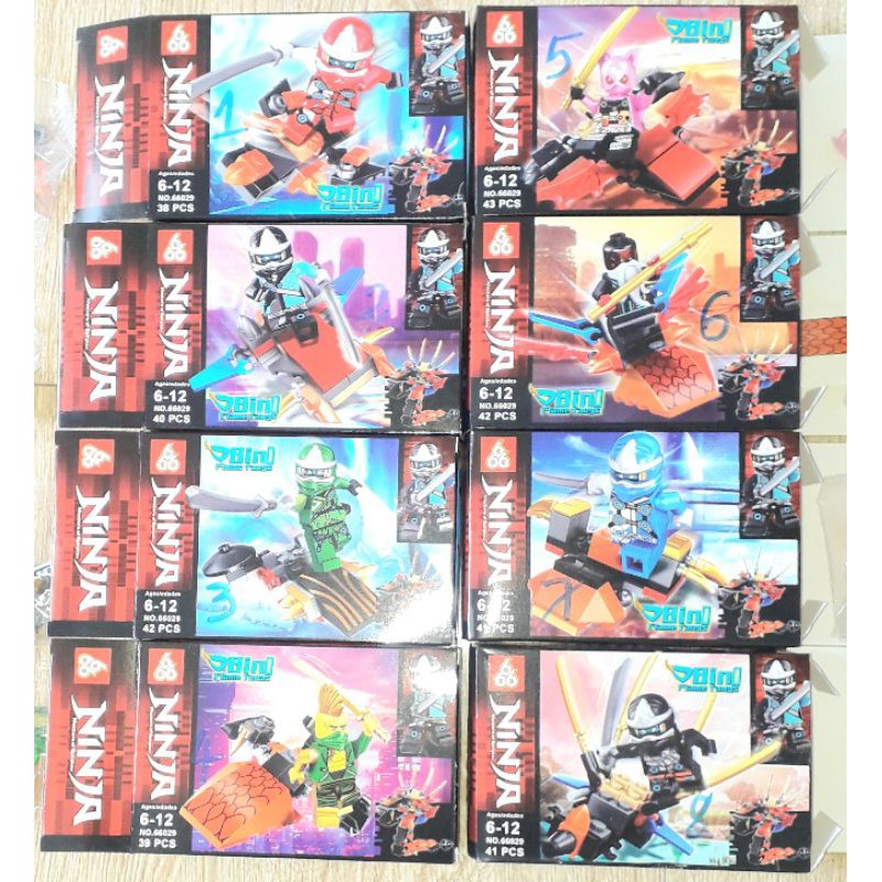 Lắp ráp 1 hộp LegoNinja Mãng Xà chúa 66029 có nhiều chi tiết bằng nhựa ABS