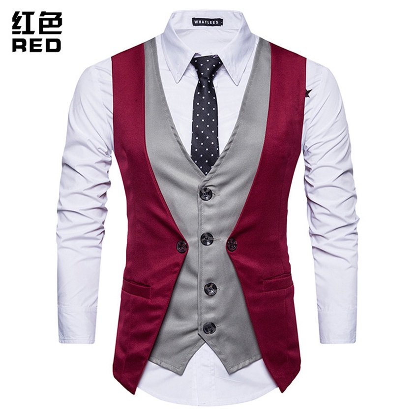 Áo Gile Nam Áo Gile phối màu nổi bật dễ phối đồ chất liệu vải Polyester, phù hợp với thời tiết Hè thu mã N43 .