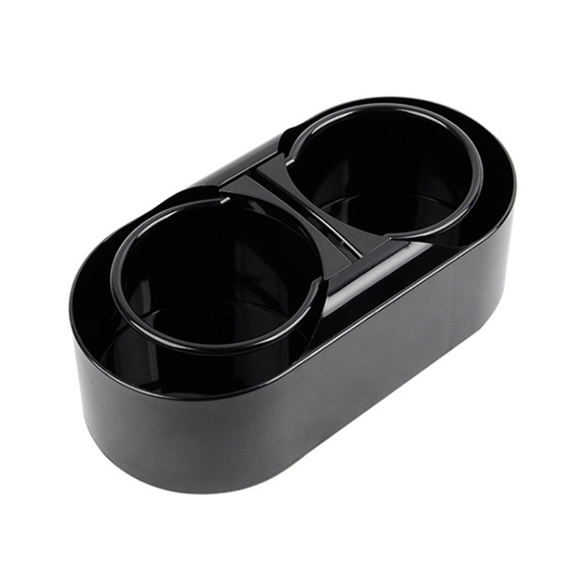 Giá Đỡ Cốc / Chai Nước Uống Hai Lỗ Bằng ABS Thông Dụng Cho Xe Hơi