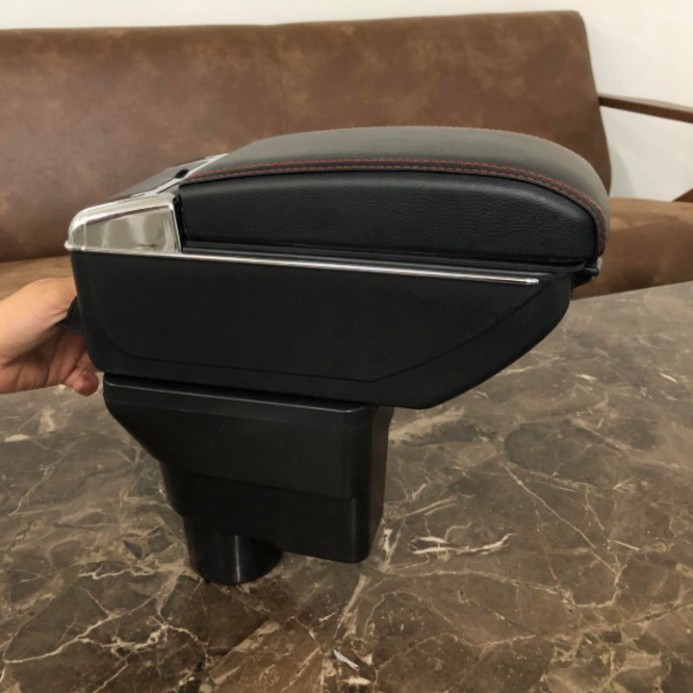Sản Phẩm Sản phẩm hộp tỳ tay xe hơi Hyundai Accent, Kia Rio tích hợp 7 cổng USB: Mầu Đen và Kem .