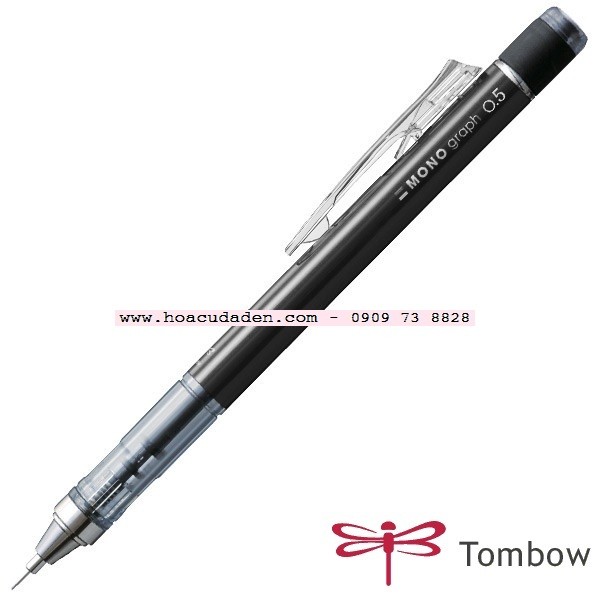 [DA ĐEN] Bút chì bấm Tombow MONO Graph 0.3/0.5mm