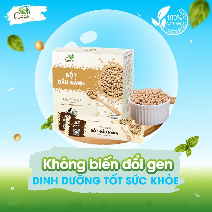 Bột đậu nành nguyên chất Goce – 180g (18 gói x 10g)