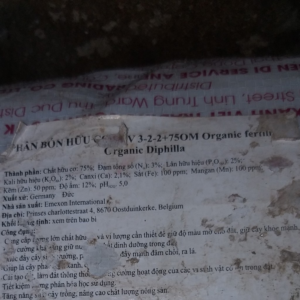 Phân Dơi Nhập Khẩu Đức , Phân Hữu Cơ Dơi Nguyên Chất