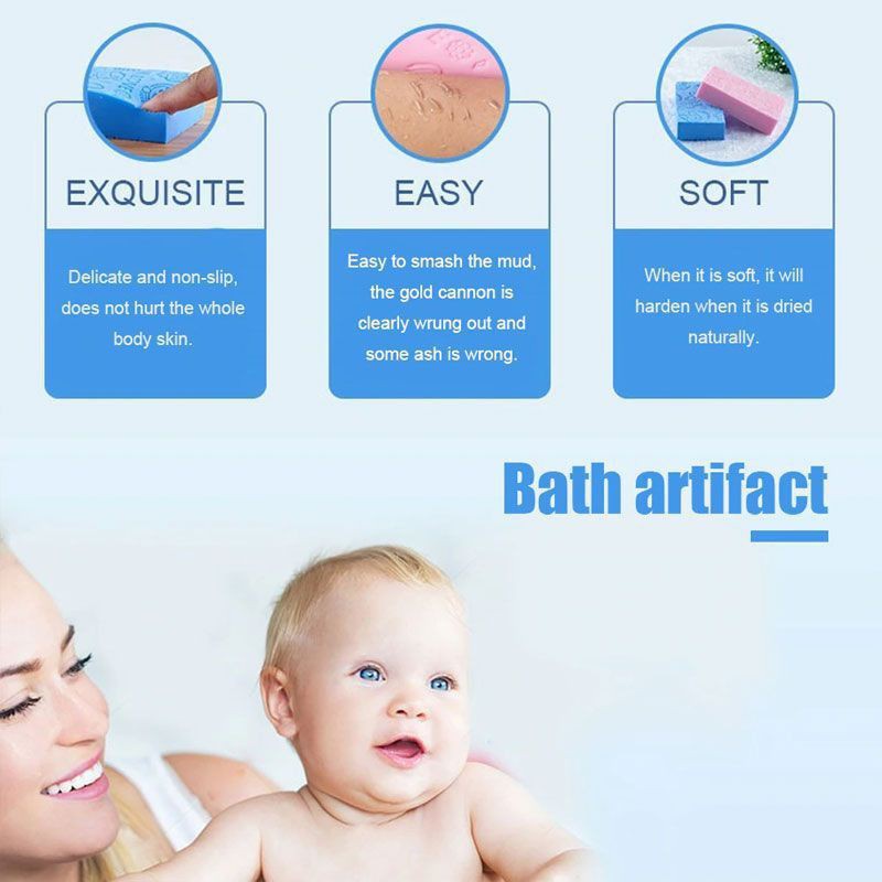 Bàn Chải Tắm Bằng Bọt Biển Giúp Mát Xa Và Tẩy Tế Bào Chết Cho