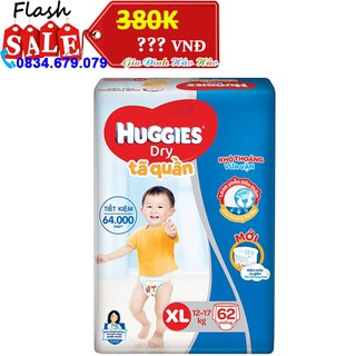 [TP.HCM] TÃ QUẦN HUGGIES M74/ L68/ XL62/ XXL56/ XXL38