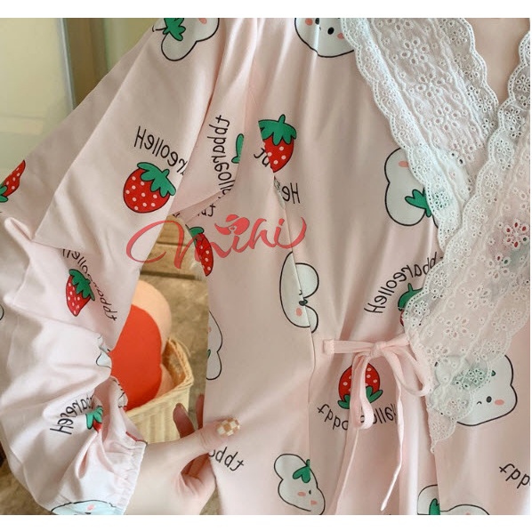 Đồ bộ bầu mặc nhà cotton KIMONO - Bộ bà bầu và sau sinh cho con bú ti - Quần áo mùa hè thời trang cho mẹ giá rẻ Bigsize