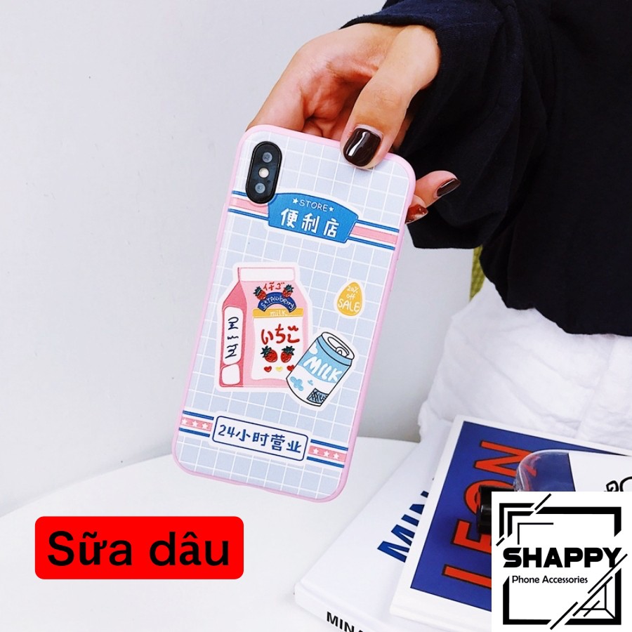 Ốp IPhone In Nổi 6D Hoạ Tiết Hương Dâu [Shappy Shop]