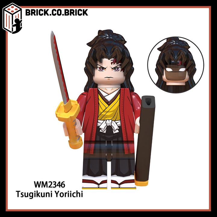 Thanh Gươm Diệt Quỷ Demon Slayer Thượng Huyền Nhất Đồ chơi Lắp ráp Kokushibo Muzan Yoriichi WM6138