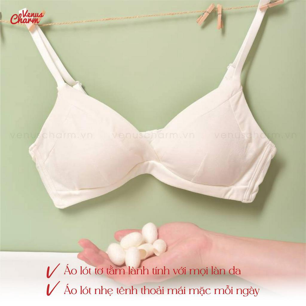 Áo ngực không gọng đệm mỏng 1cm êm ái thoáng mát Venus Charm 8005