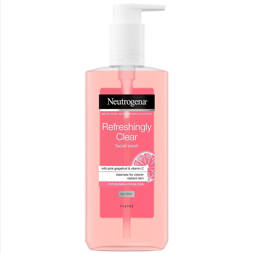 [Mã FMCGMALL - 8% đơn 250K] Gel Rửa Mặt Da Mụn Chiết Xuất Bưởi Neutrogena Refreshingly Clear Facial Wash 200ml