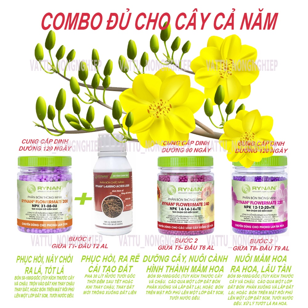 COMBO CHĂM SÓC CÂY MAI CHO CẢ NĂM – (TIẾT KIỆM CHI PHÍ – THỜI GIAN)