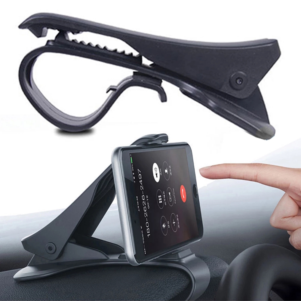 [Stock] Adjustable 360 Degree Car Phone Holder ,Universal  Navigation Dashboard In Car Mobile Support Clip, Fold Holder Car Phone Kickstand