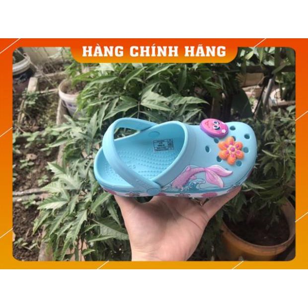 Free Ship Hang Cao Cap Tặng 6 charm- Sục trẻ em in hình 3D nàng tiên cá